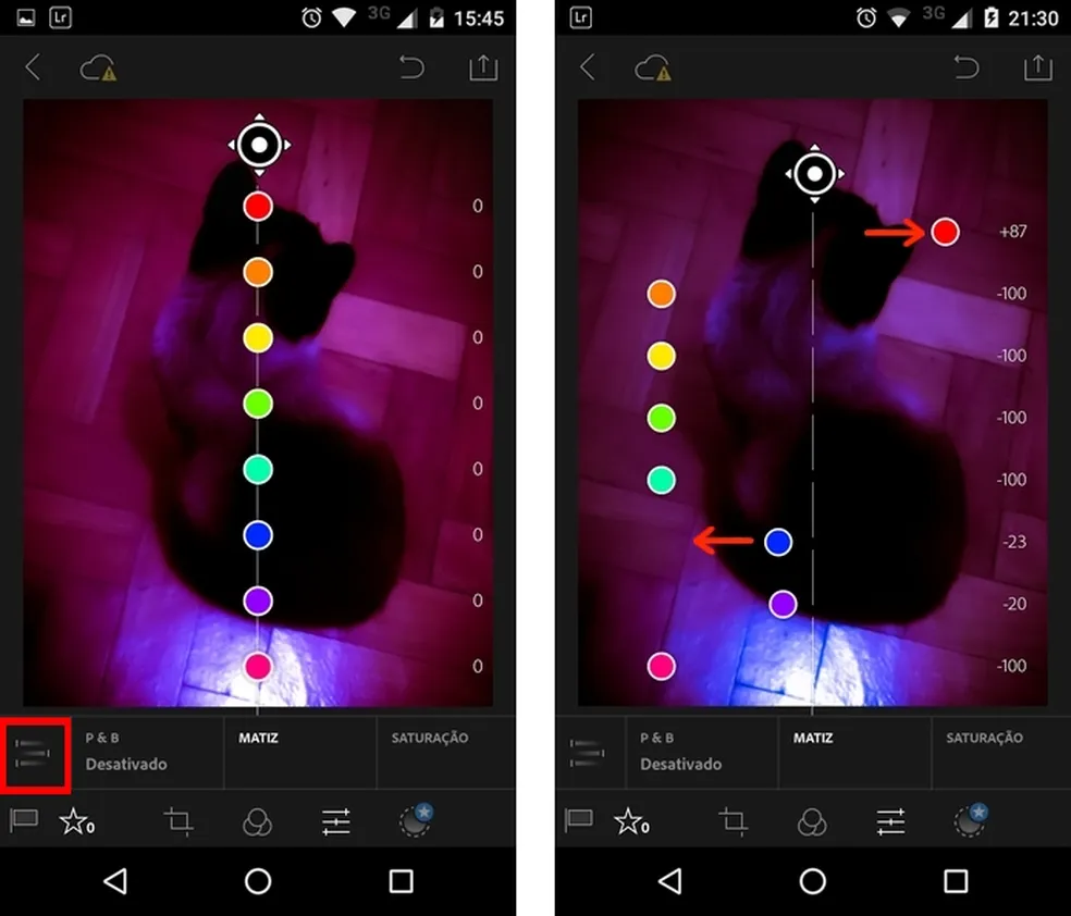 Ajuste de exposição no Lightroom Mobile: Como clarear fotos escuras.